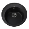 Гранітна мийка Globus Lux MARTIN 510 мм-А0002, чорний- Фото 1